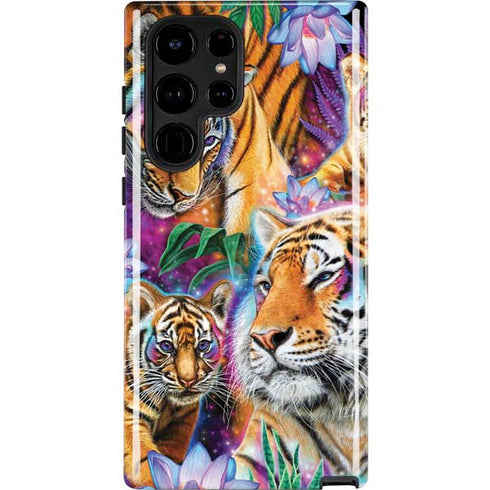 Daydream Galaxy Tigers by Sheena Pike Galaxy Cases